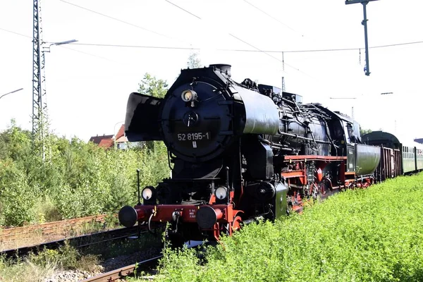 Locomotora Fue Construida 1953 Meiningen Ahora Navegando Como Ferrocarril Museos —  Fotos de Stock