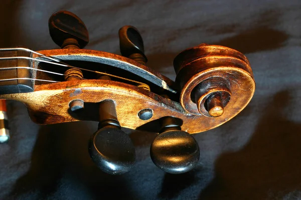 Hegedű Hangszer Közelről — Stock Fotó