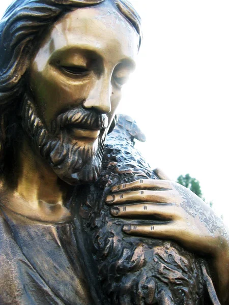 Statue Cemetery Reichenbach Odenwald — Stok Foto