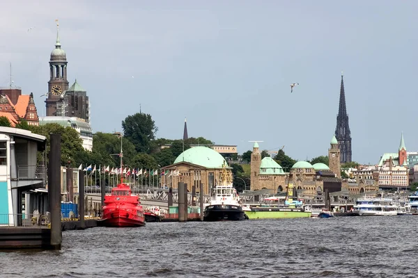 Città Portuale Amburgo Germania — Foto Stock