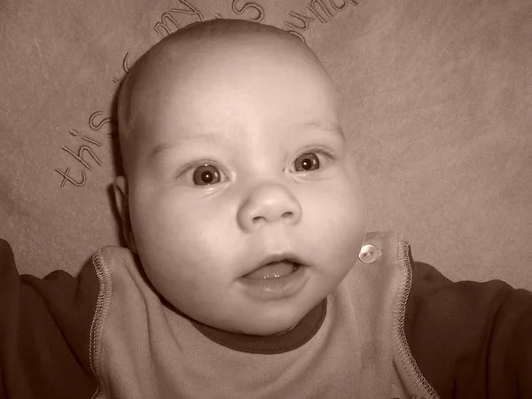 Closeup Portrait Cute Child — Stock Photo, Image