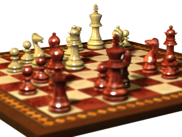 Chess Figurines Tournament Game Table Sport — Stock Photo, Image