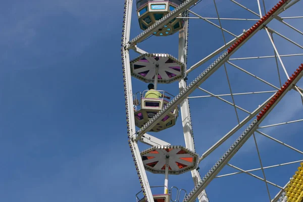 Carrossel Roda Gigante Parque Diversões — Fotografia de Stock