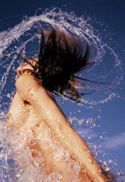 Photographié Avec Une Caméra Sous Marine Distance Focale Développement Croisé — Photo