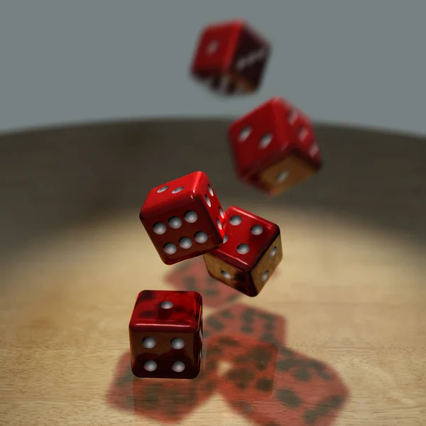 Roll Dice Game Cubes — Stock Photo, Image