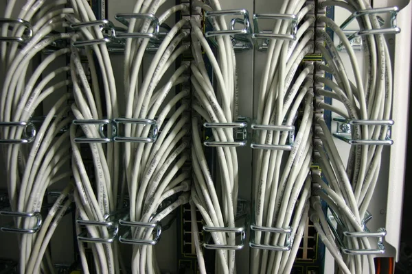 Interruptores Cableados Rack Pulgadas — Foto de Stock