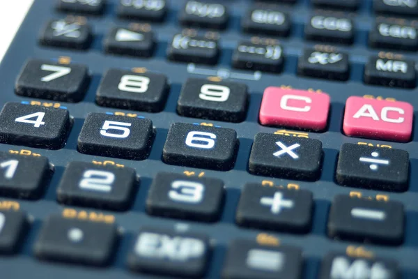 Calculadora Financiamento Contagem Matemática Botões — Fotografia de Stock