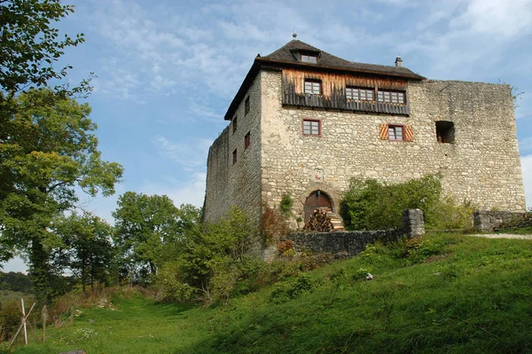 Pochodzi Wieku Ruinach Xix Wieku Ruinach Mieszkania Został Zbudowany Własność — Zdjęcie stockowe