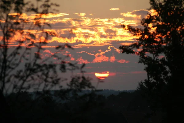 夕日の空の風景 — ストック写真