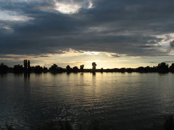 Recorded Elbe Autumn Light — Stockfoto