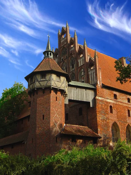 Malbork Castle Most Important Fortress German Teutonic Knights Which — Stock fotografie