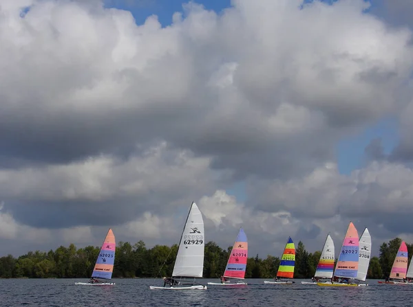 Barco Iate Embarcações Aquáticas Esporte Aquático — Fotografia de Stock