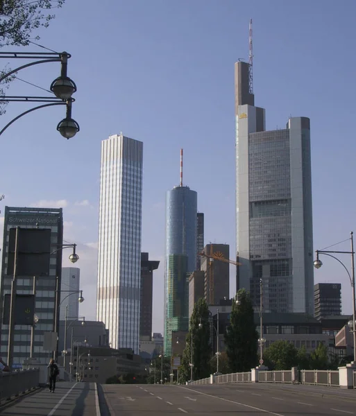 Frankfurt Una Ciudad Del Centro Alemania Río Main Importante Centro — Foto de Stock