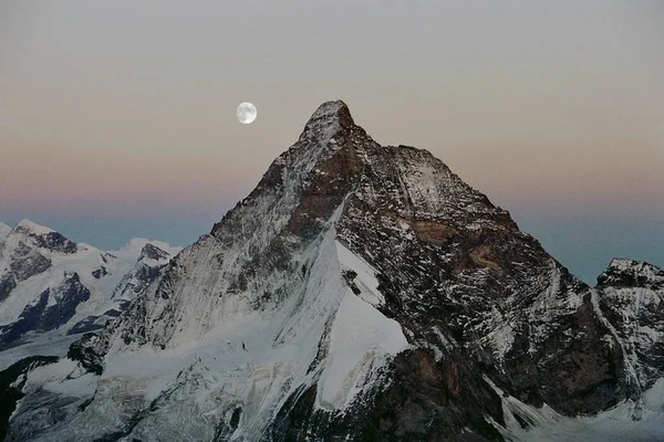 Vista Branco Dent Matterhorn — Fotografia de Stock