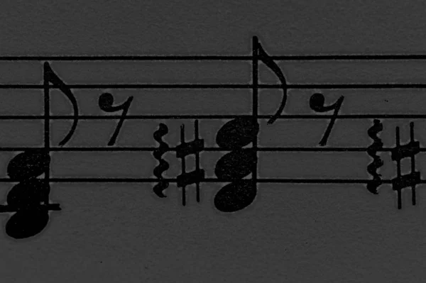 Mozart Notes Close Shot Digital Wallpaper — Stock fotografie