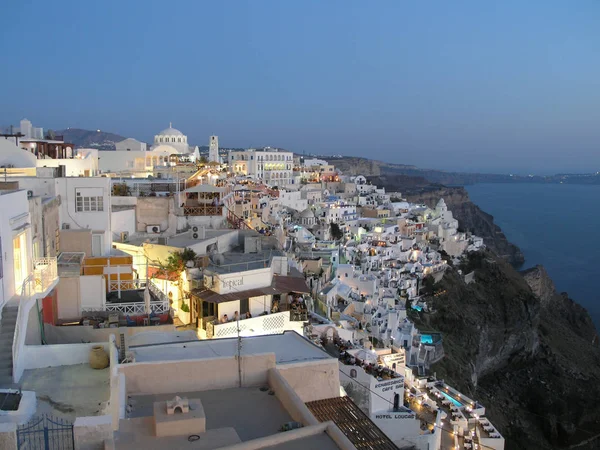 Vistas Desde Santorini Enfoque Selectivo —  Fotos de Stock