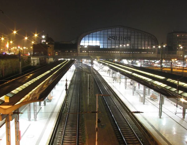 Estación Principal Hamburguesburgo Los Domingos Las Horas —  Fotos de Stock