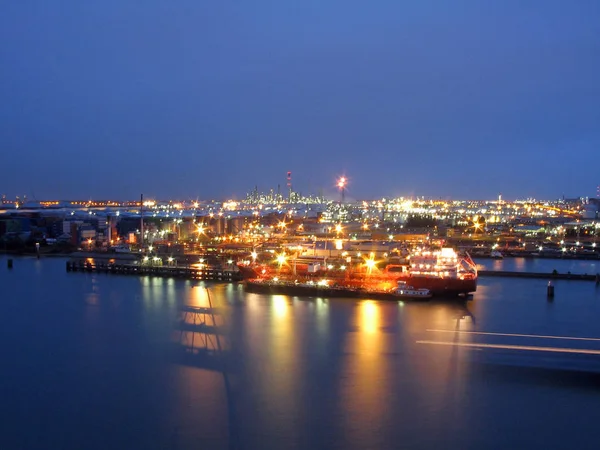 Petroleiro Noite — Fotografia de Stock