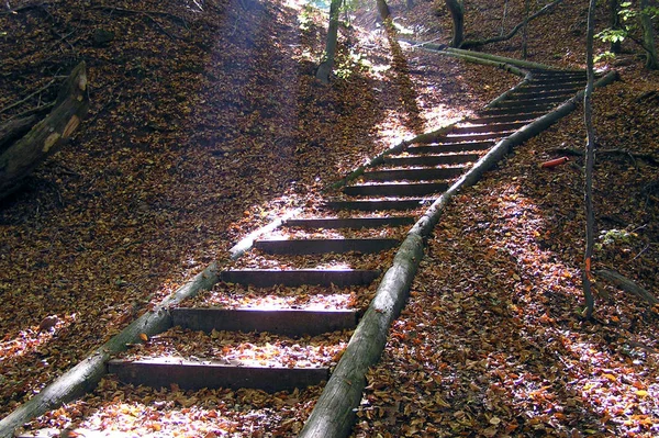 Ende Der Treppe Ist Licht — Stockfoto