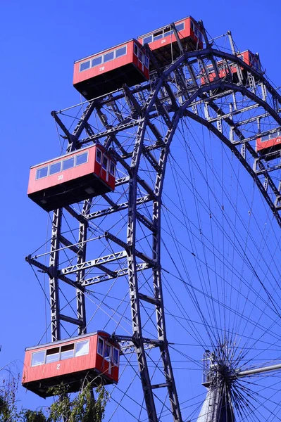 Carrossel Roda Gigante Parque Diversões — Fotografia de Stock