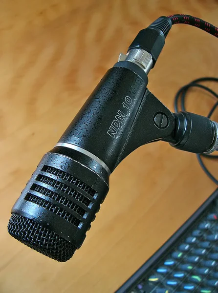 Mikrofon Teknolojisi Yayın Mikrofonu — Stok fotoğraf