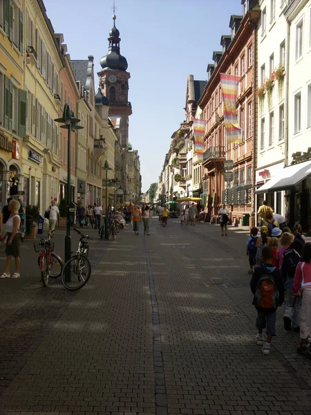 Heidelberg Είναι Μια Πόλη Στον Ποταμό Neckar Στη Νοτιοδυτική Γερμανία — Φωτογραφία Αρχείου