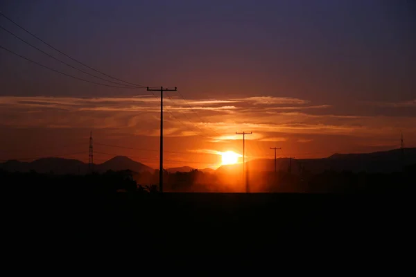 夕日の空の風景 — ストック写真