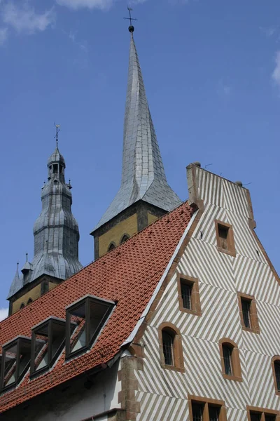 Vacker Utsikt Över Vackra Medeltida Katedralen Arkitektur — Stockfoto