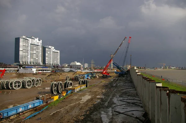 Bremerhaven Gát Építési Terület — Stock Fotó