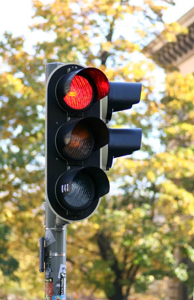 Ampeln Auf Der Straße — Stockfoto