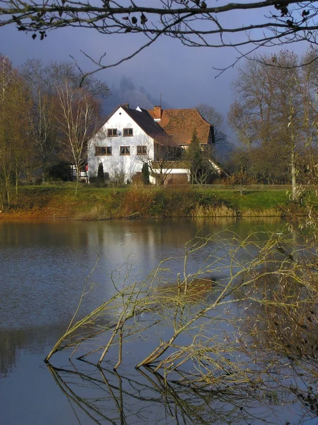 Idyll Vid Sjön — Stockfoto