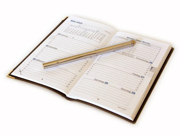 Calendar Time Schedule Organizer — Stock Photo, Image