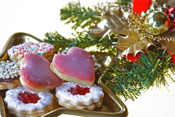 Delicious Bake Cookies Biscuits — Stock Photo, Image