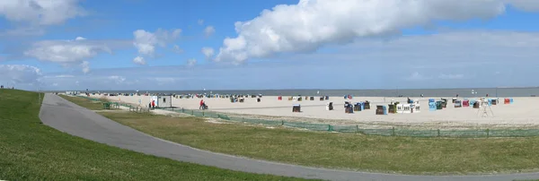 Vista Sulla Spiaggia Sul Mare — Foto Stock