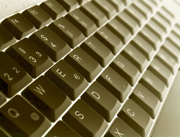 Nahaufnahme Von Tastaturtasten — Stockfoto