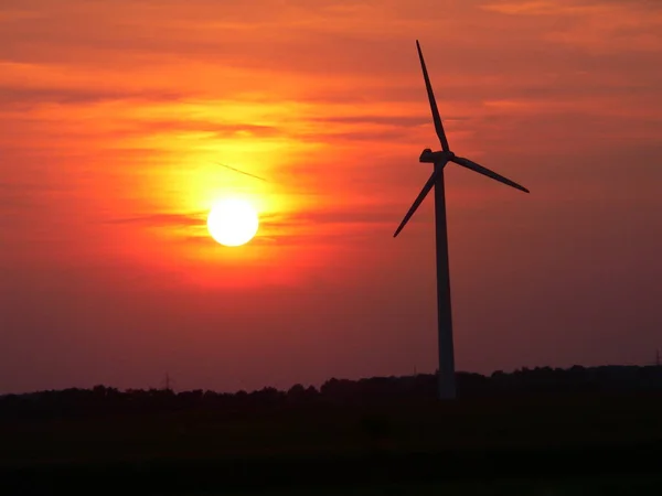 Větrná Energie Generátor Životní Prostředí — Stock fotografie