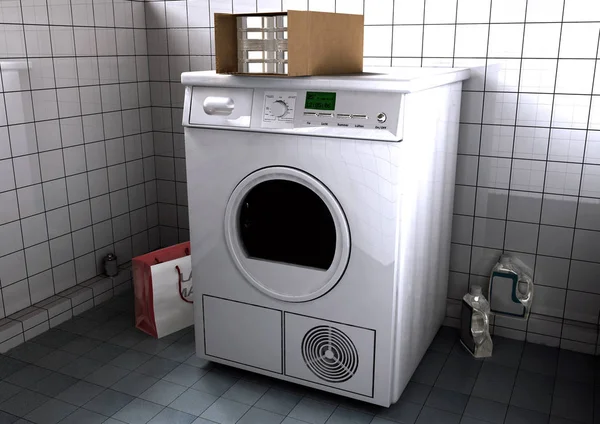 Waschmaschine Zimmer — Stockfoto