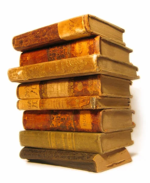 Παλιά Βιβλία Ανάγνωση Λογοτεχνίας — Φωτογραφία Αρχείου
