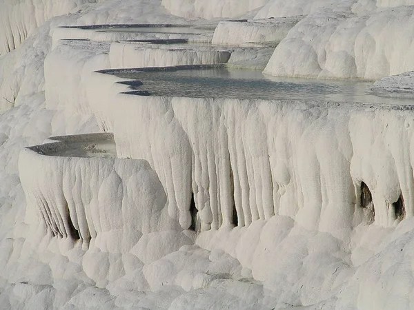 Pamukkale Carbonate 미네랄 Geology — 스톡 사진