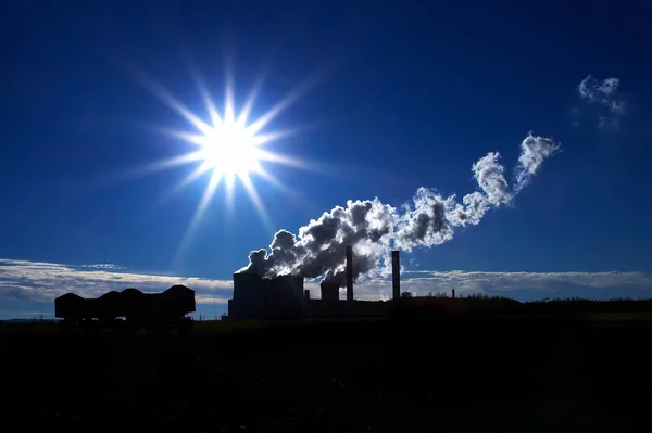 Imagem Uma Fábrica Industrial — Fotografia de Stock