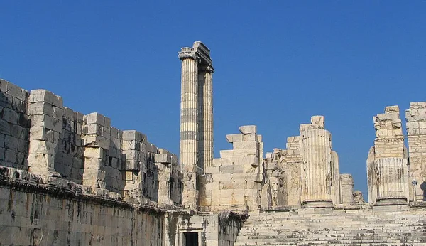 Apollon Tempio Didyma Uno Dei Più Famosi Santuari Oracolo Del — Foto Stock