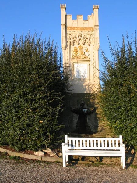 Monument Occasion Visite Reine Victoria Nom Anglais Hock Pour Vin — Photo