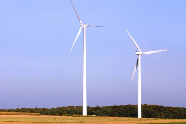 Energía Eólica Equipo Turbinas Eólicas — Foto de Stock