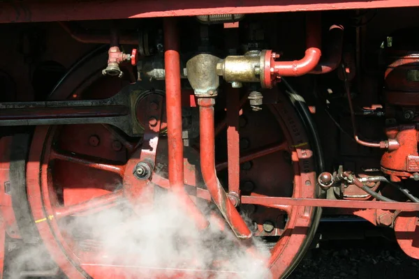 Steam Locomotive Outdoors Daytime Stock Image