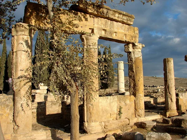 Hierapolis Ist Eine Antike Stadt Aus Der Zeit Der Alten — Stockfoto