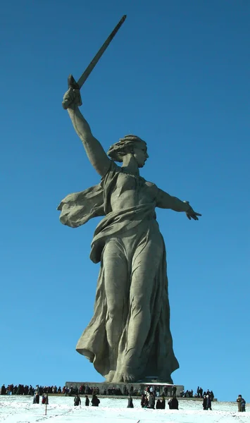 Monument Sur Mamayev Kurgan Volgograd — Photo