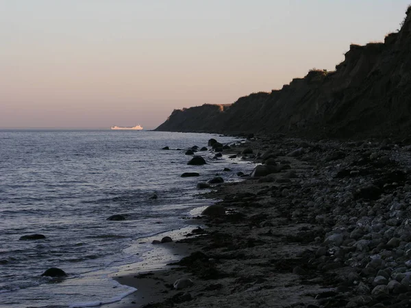 Die Kreidefelsen Von Rgen Werden Ins Meer Geworfen — Stockfoto