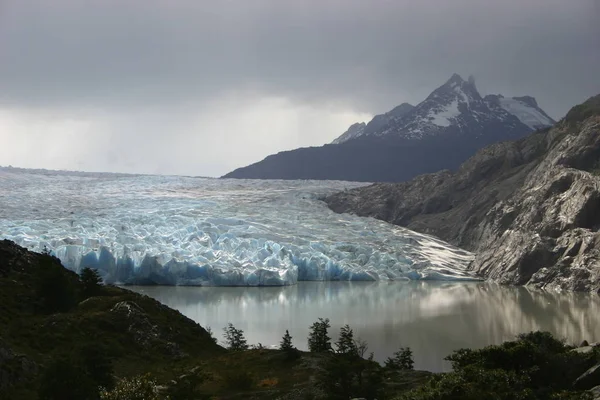 Ledový Ledovec Zimní Sněhobílý Led — Stock fotografie