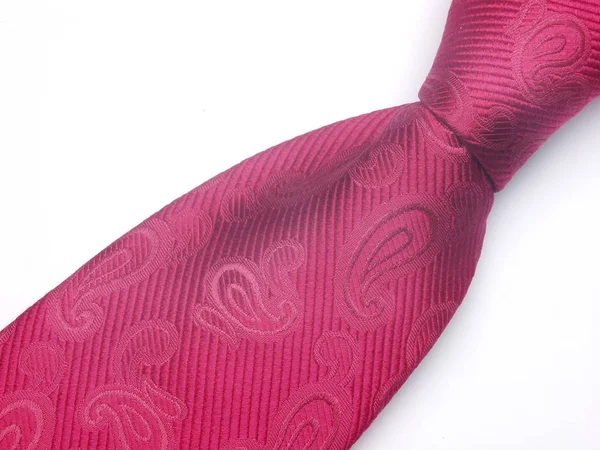 Pink Tie Isolated White Background — Stock Photo, Image