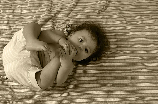 Retrato Infantil Bonito Conceito Infância Feliz — Fotografia de Stock